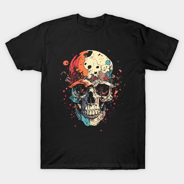 Skull Series #7 T-Shirt by DNT Designs